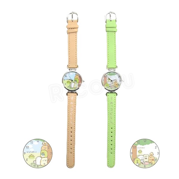 SAN-X 角落生物 造型手錶 皮革手錶 全新正版 可愛卡通錶 角落小夥伴