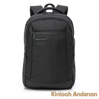 【Kinloch Anderson】菁英姿態 極簡造型大容量前袋拉鍊後背包 黑色