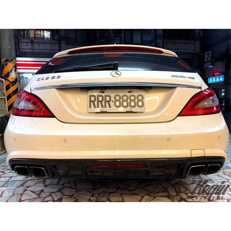 起秋汽車精品 賓士 BENZ W218 S218 CLS 350 550 63 原廠型 碳纖維 後下巴 後擾流 AMG