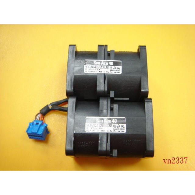 【全冠】三洋雙胞胎風扇 雙滾珠軸承4*4*5.6公分DC12V1A.9CRA0412G5038伺服器風扇《VN2337