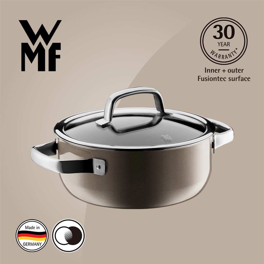 【德國WMF】FUSIONTEC 低身湯鍋20CM 2.4L(棕銅色)