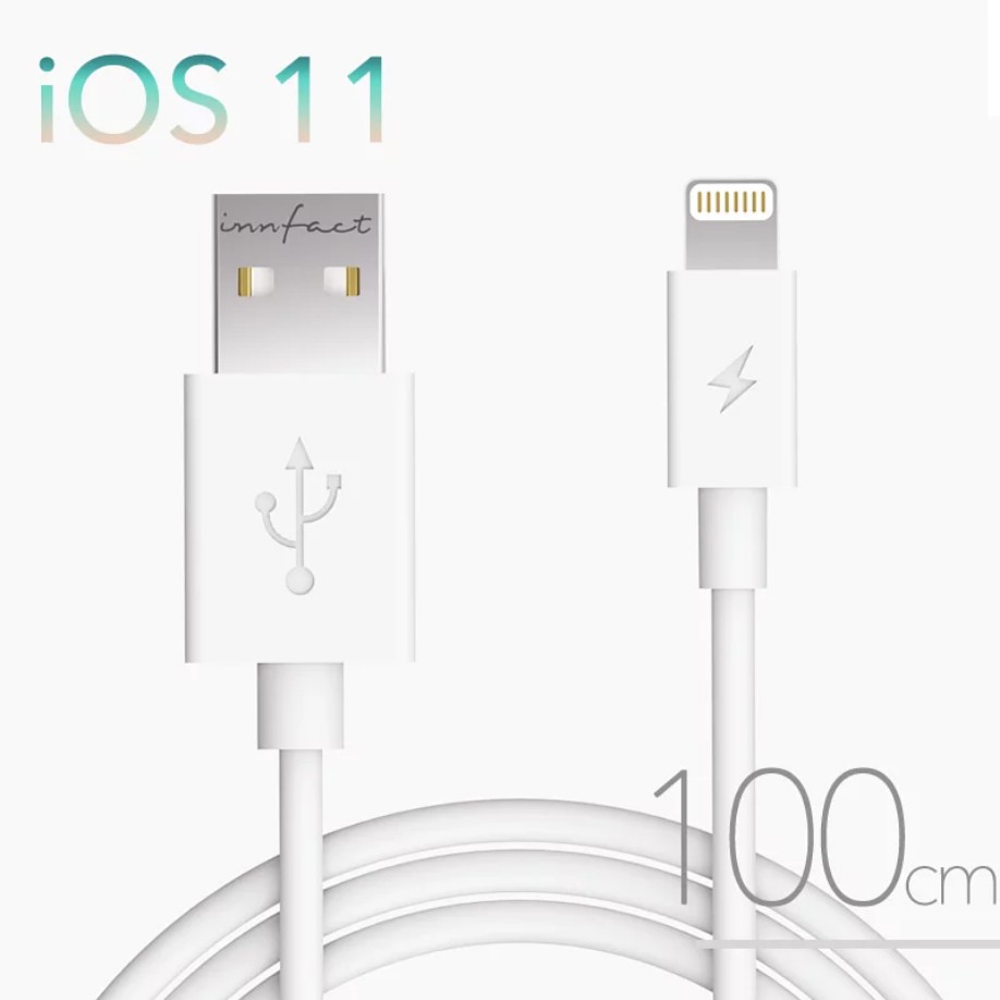 innfact - 【Mfi】Apple Lightning 傳輸充電線 100cm iPhone iPad 全系列