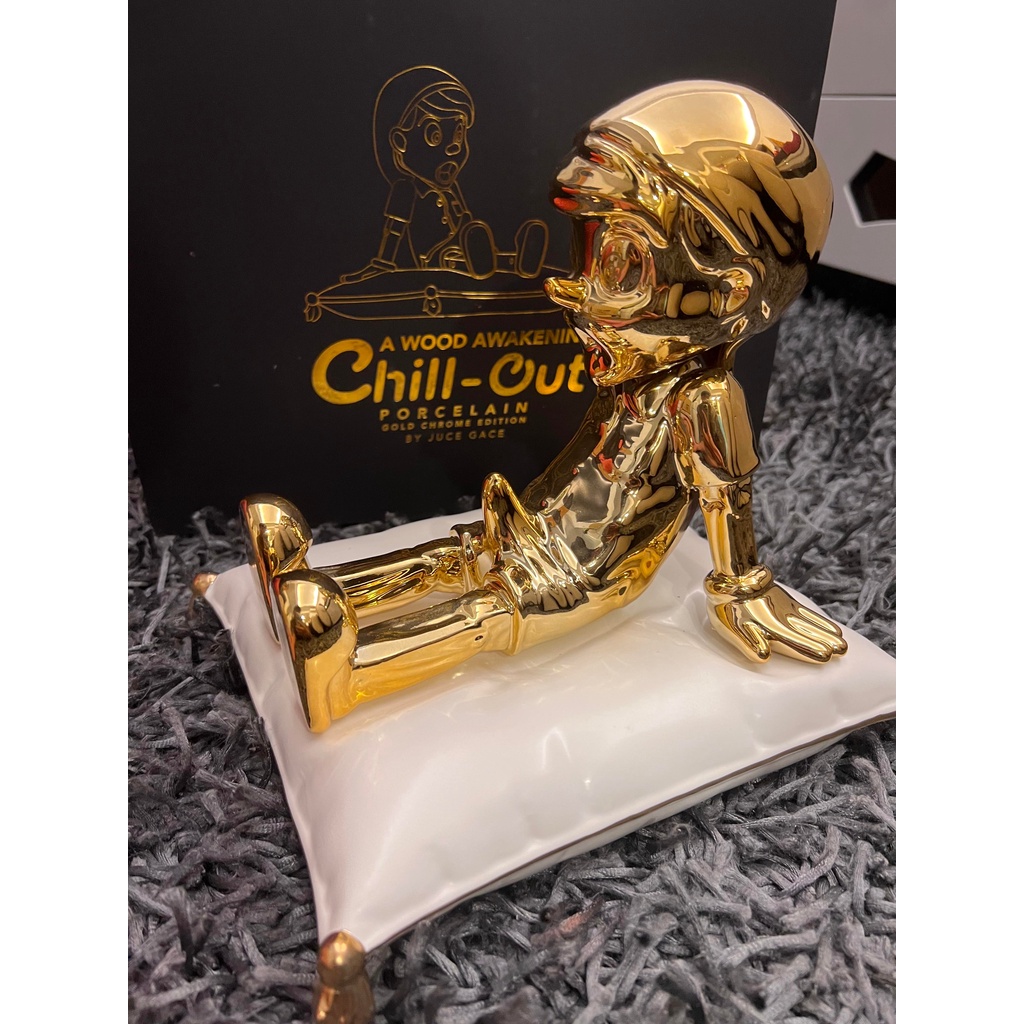 現貨 MIGHTY JAXX 鍍金小木偶 限量 電鍍小木偶 JUCE GACE(GOLD CHROME EDITION)