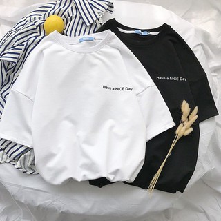 情侶T 情侶裝 純棉短T MIT台灣製【Y0858-1】左胸have a nice day 簡約系 文青班服 快速出貨