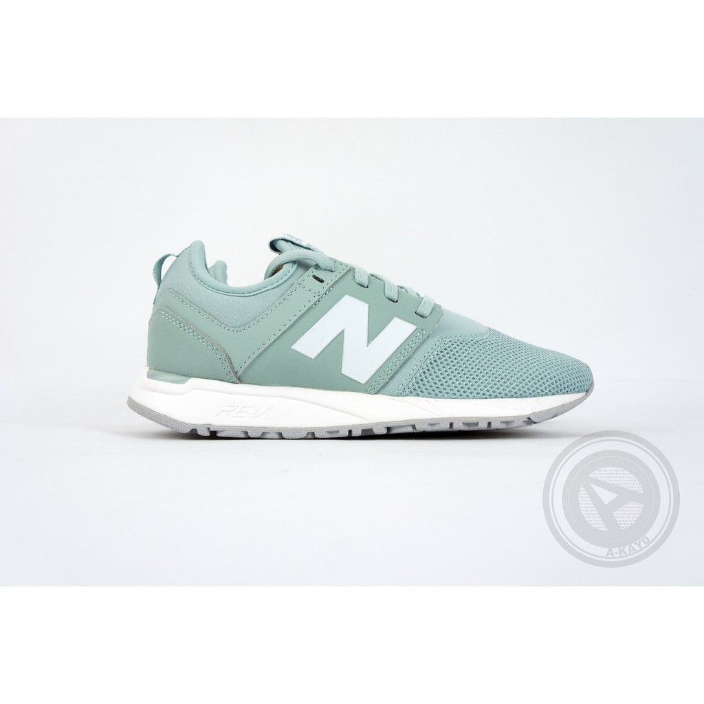 【A-KAY0】NEW BALANCE 女 247【WRL247SB】REVLITE 網布X皮革 蒂芬妮綠