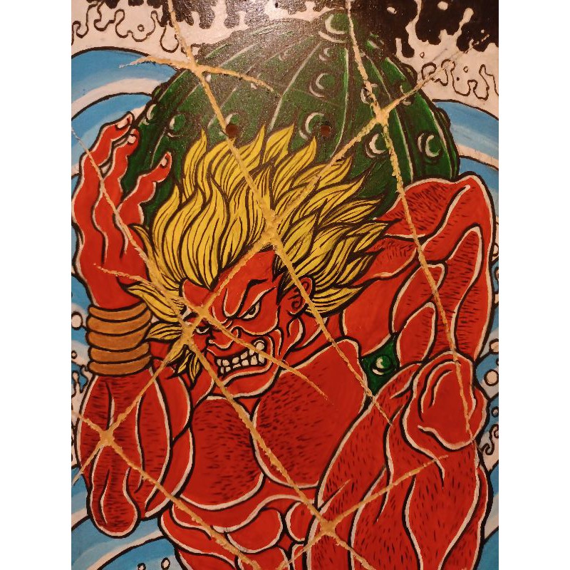 手繪滑板刃牙花山薰俠客行刺青 蝦皮購物