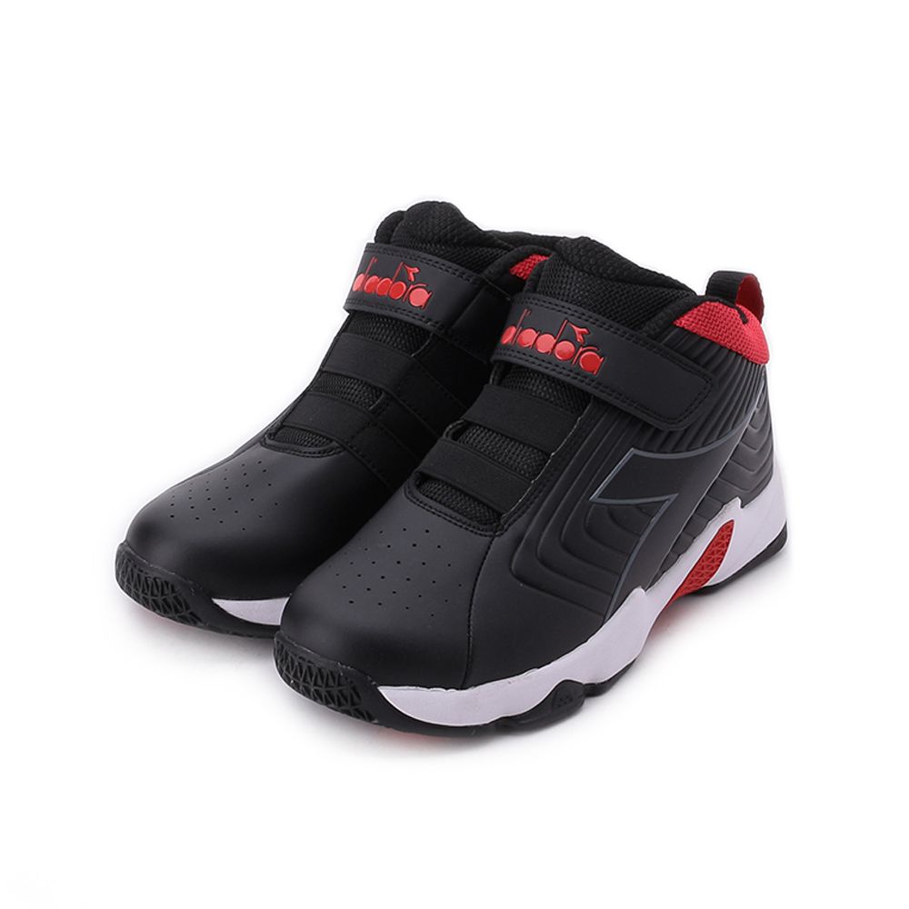 DIADORA 超寬楦高筒籃球鞋 黑紅 DA13030 大童鞋
