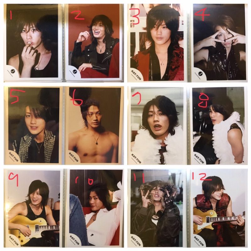 Kat Tun 赤西仁龜梨和也中丸雄一田中聖田口淳之介上田龍也絕版官方shop照 蝦皮購物
