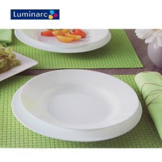 法國 Luminarc樂美雅 純白2件式餐盤組