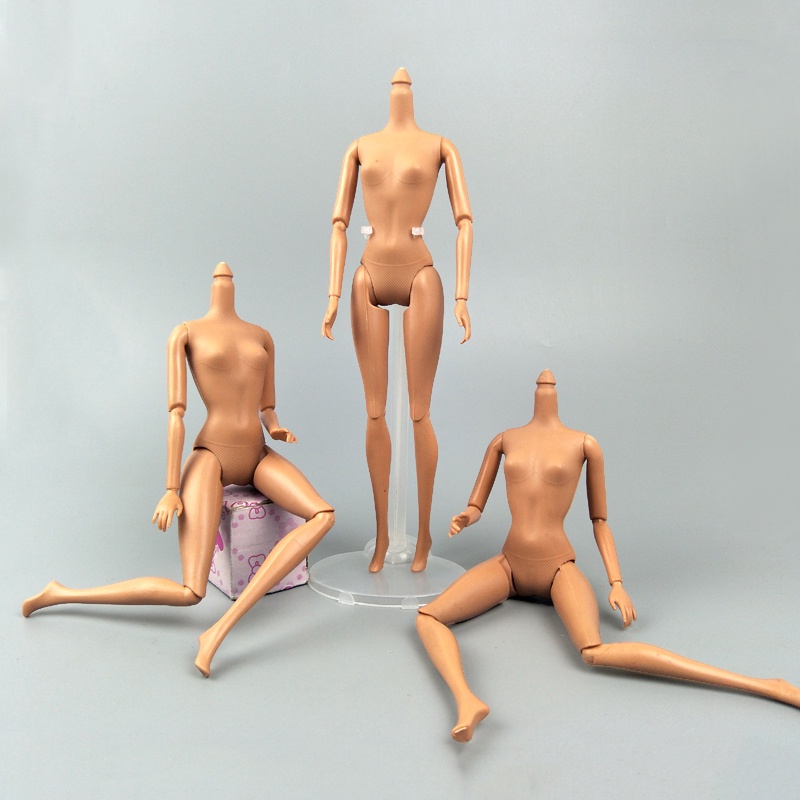 芭比娃娃11關節素體 身體 裸體 6分娃娃素體 30cm娃娃關節體 棕黃色11關節素體