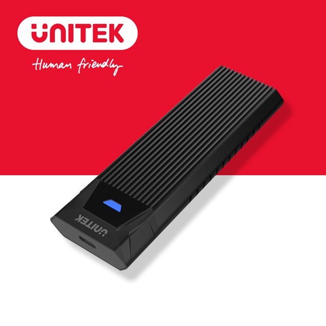 UNITEK USB3.1 Gen2 Type-C to M.2 SSD外接硬碟盒(黑) (Y-S1203ABK)