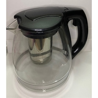 玻璃濾茶壺 耐熱玻璃 耐熱玻璃泡茶壺 不銹鋼濾網 -1.1ml