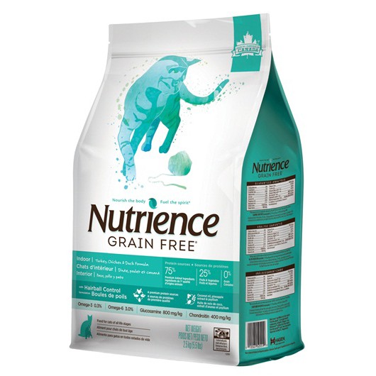 Nutrience 紐崔斯 無穀養生室內貓 火雞肉+雞肉+鴨肉