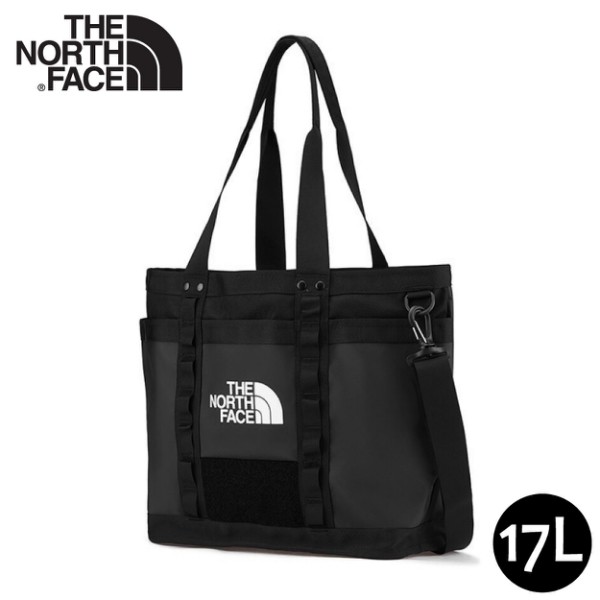 【The North Face 17L 手提包《黑》】3KZU/多功能休閒包/托特包/購物提袋/側肩包/悠遊山水