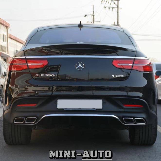 MINI-AUTO☑️ GLE63 COUPE款 後下巴改裝 四出尾飾管套件 BENZ W292 GLE43 副廠 賓士