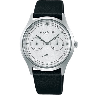 agnes b.日系簡約時光皮帶中性腕錶/VD75-KYF0Z/BP6026X1