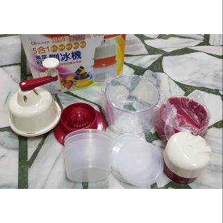 多功能五合一免電果菜料理刨冰機