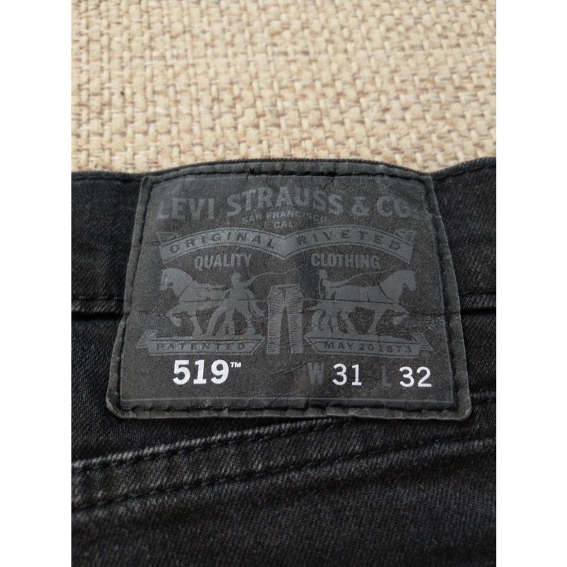 Levi‘s 519 Super Skinny Jeans 黑色緊身牛仔褲 w31 L32(免運🚚)