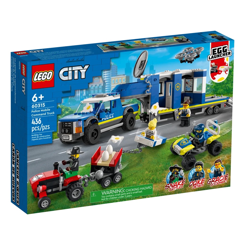 【樂GO】樂高 LEGO 60315 警察行動指揮車 警車 城市系列 積木 盒組 玩具 禮物 樂高正版 全新未拆