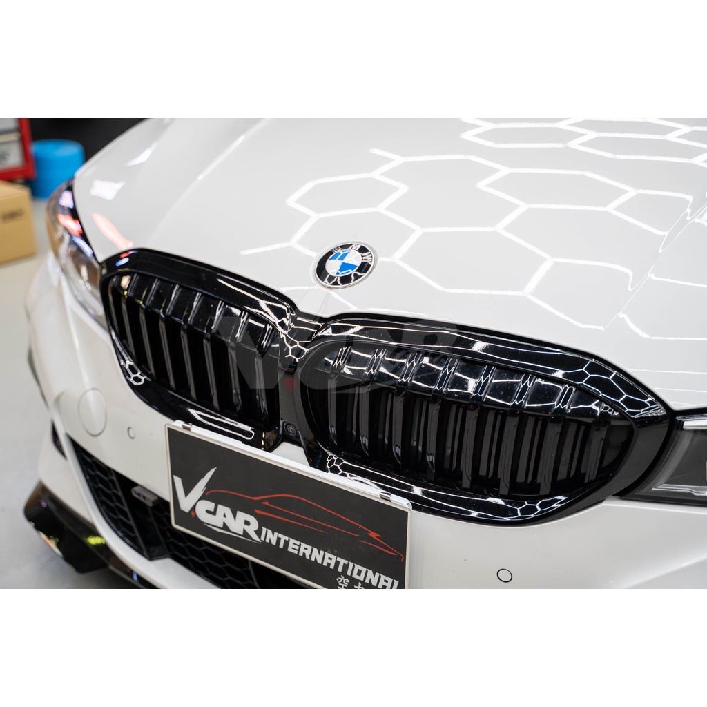 【V.Car】BMW G20 G21 單槓亮黑 水箱罩