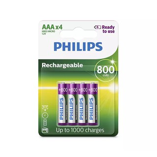 PHILIPS 800mAh AAA 鎳氫充電電池 -BATTE814