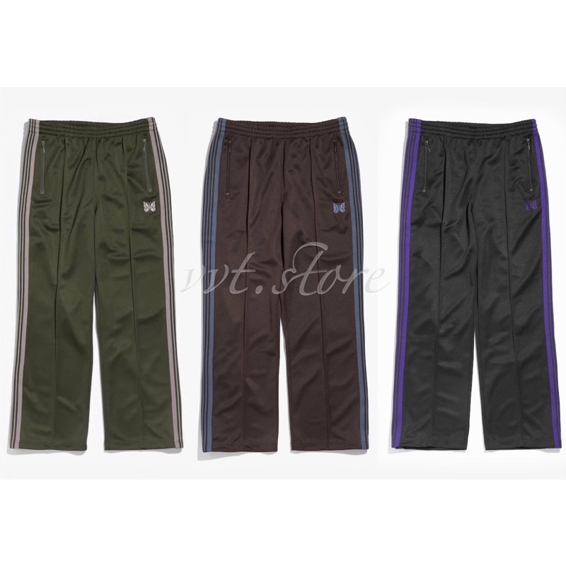 NEEDLES 20AW TRACK PANT POLY SMOOTH 直筒 運動褲 休閒褲