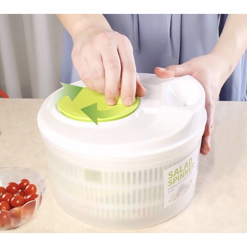 蔬果脫水器 蔬菜沙拉洗菜籃甩乾瀝水籃  高速離心輕鬆脫水機
