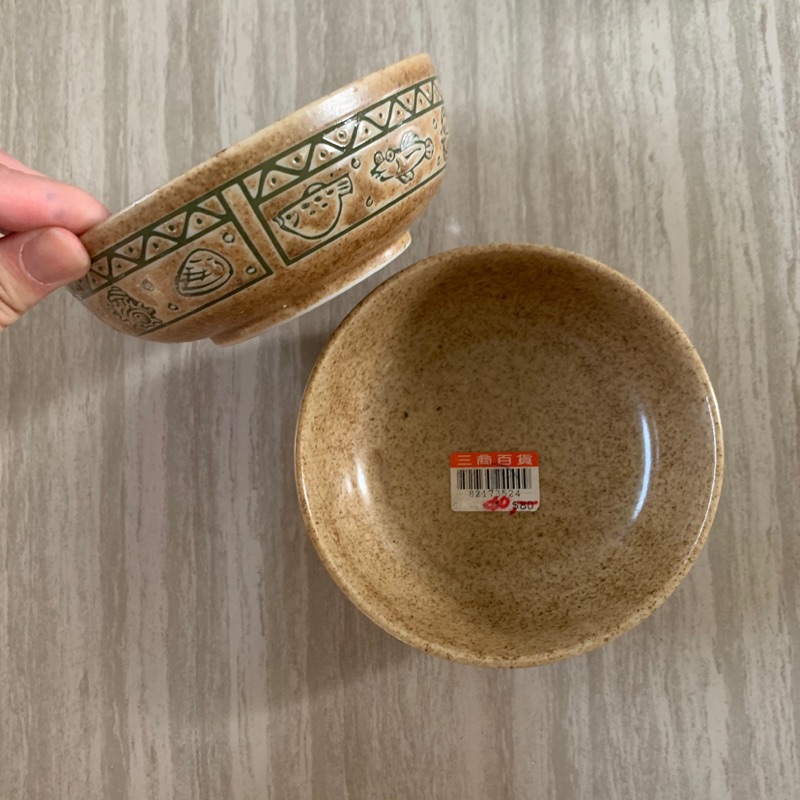 全新陶瓷碗-碗徑約11公分