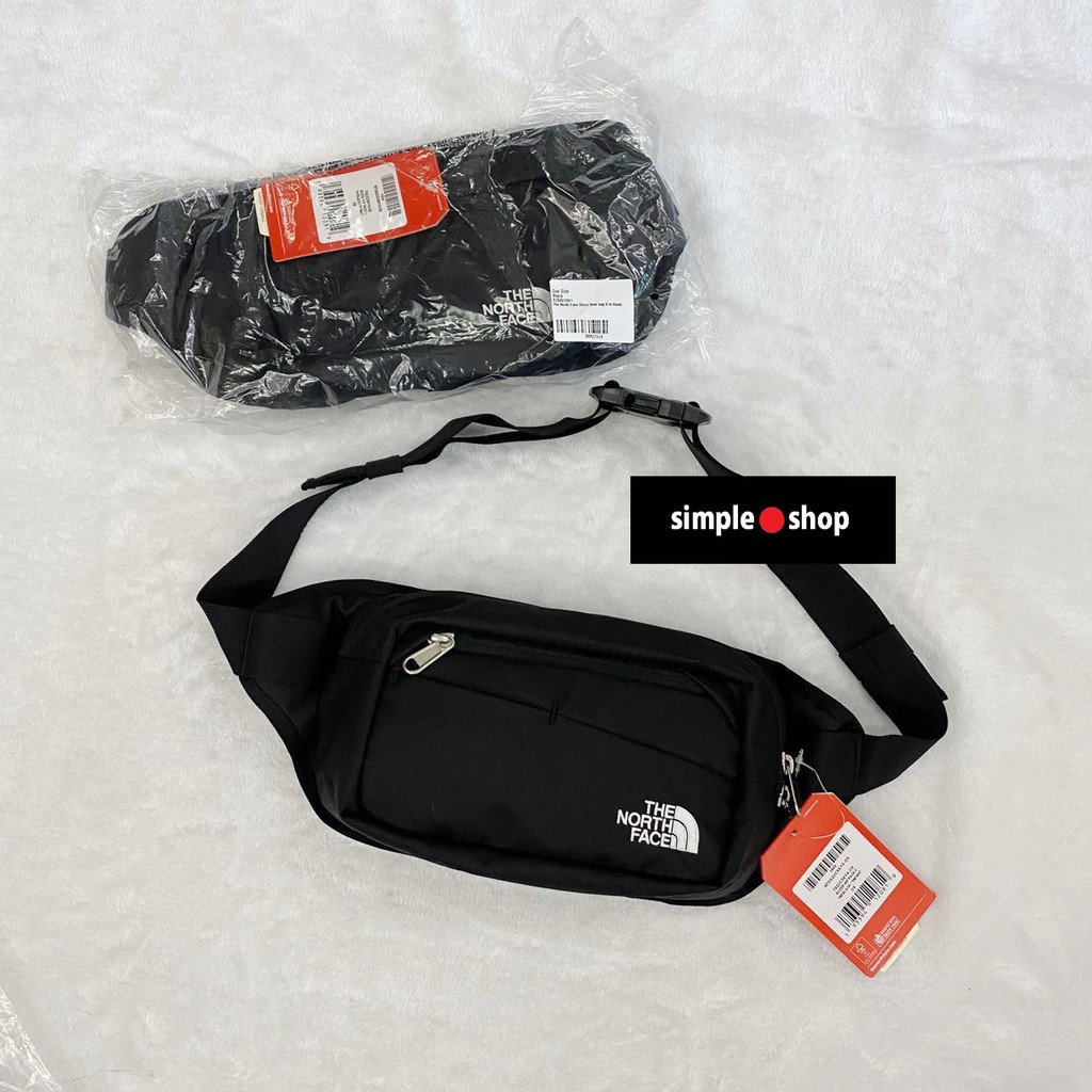 Simple Shop 現貨the North Face Tnf 側背包腰包北臉腰包霹靂包側背包黑色 蝦皮購物