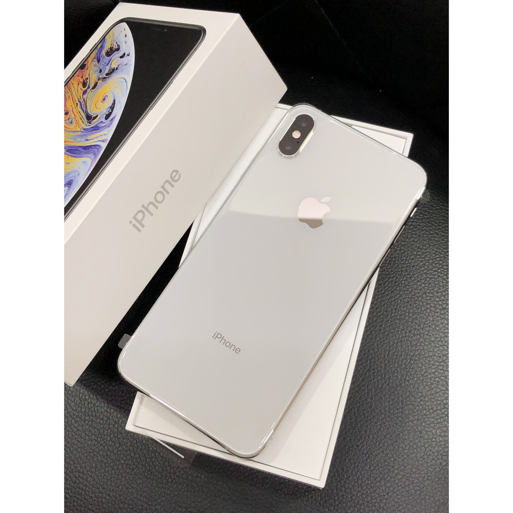 （保固內）iPhone Xs Max 銀色 256G （原廠整新機，手機膜未撕未使用）保固至2019/12/22