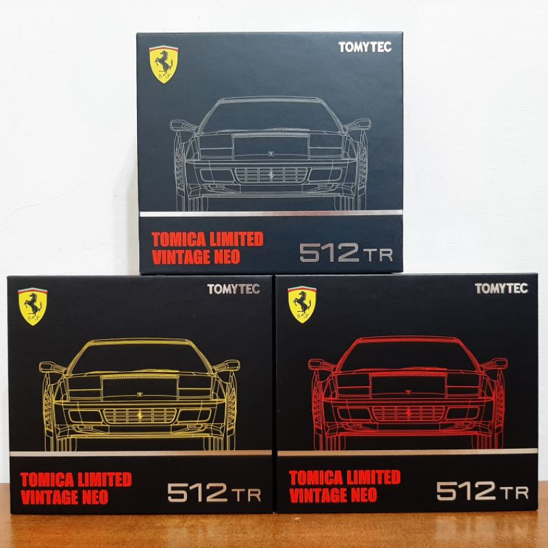 【附膠盒】Tomytec Ferrari 512TR 法拉利 TLV 紅 黃 黑 1/64 全新 現貨
