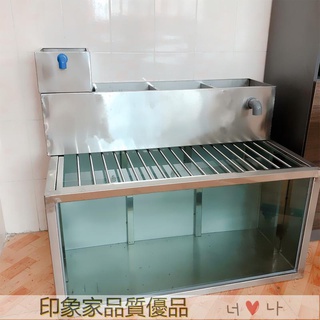 免運 養魚釭 烏龜缸 池 塑膠魚缸 不銹鋼大型加厚過濾槽魚缸箱錦鯉池魚池過濾器靜音外接過濾盒客製