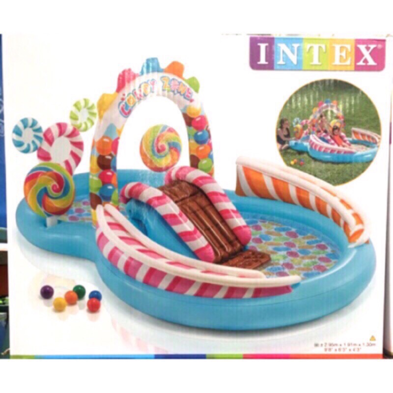 Costco-INTEX 充氣棒棒糖游泳池