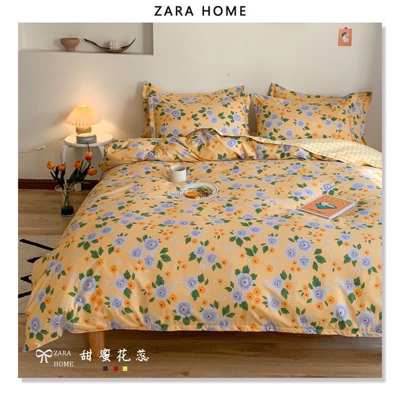 ZARA HOME 高級 100%純棉精水洗四件套 夏涼床單 實拍圖 空調被套可機洗