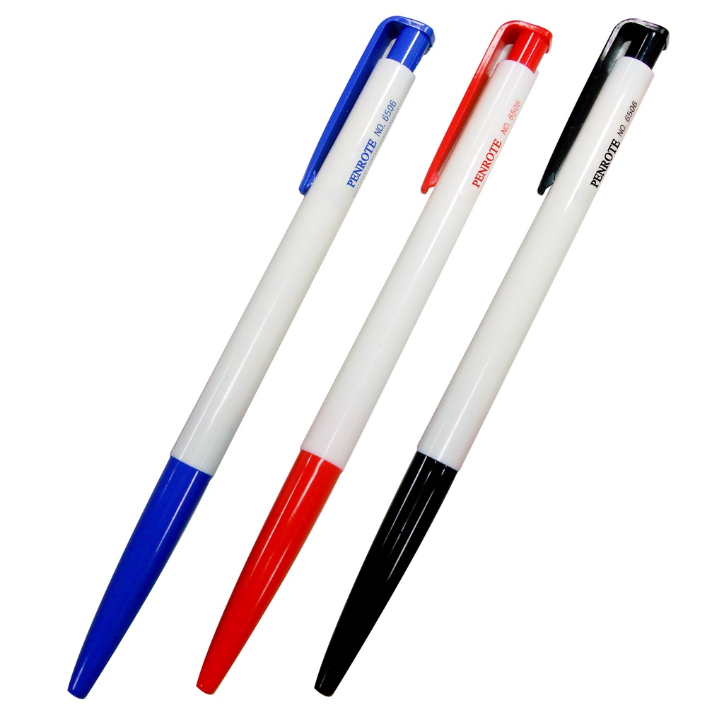 筆樂6506原子筆 0.5mm 經典原子筆 紅 藍 黑 便宜耐用 按壓筆 點餐筆 商務筆