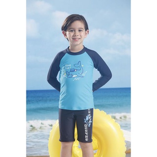 【泳之美】時尚男童游泳長袖上衣泳裝 M-2LNO.2928H台灣製造