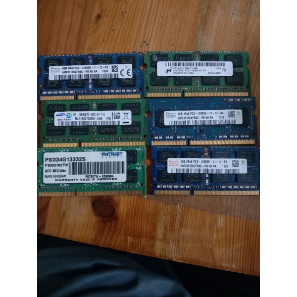 筆電DDR3 4G  雙面記憶體