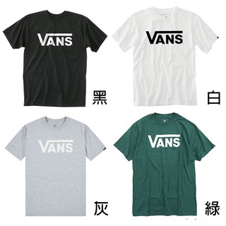 vans 男女 classic tee 短t 黑 白 灰 綠【a-kay0】