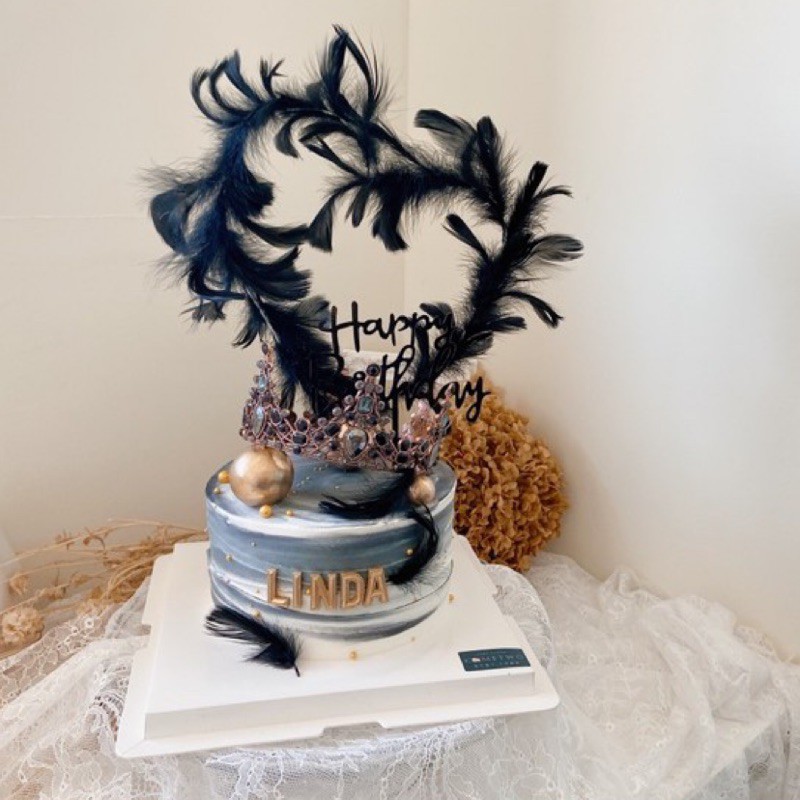 [COMETWO] 羽毛蛋糕 皇冠蛋糕 網紅 仙女蛋糕 週歲蛋糕 造型蛋糕 生日蛋糕 天使羽毛 製化蛋糕 台中蛋糕