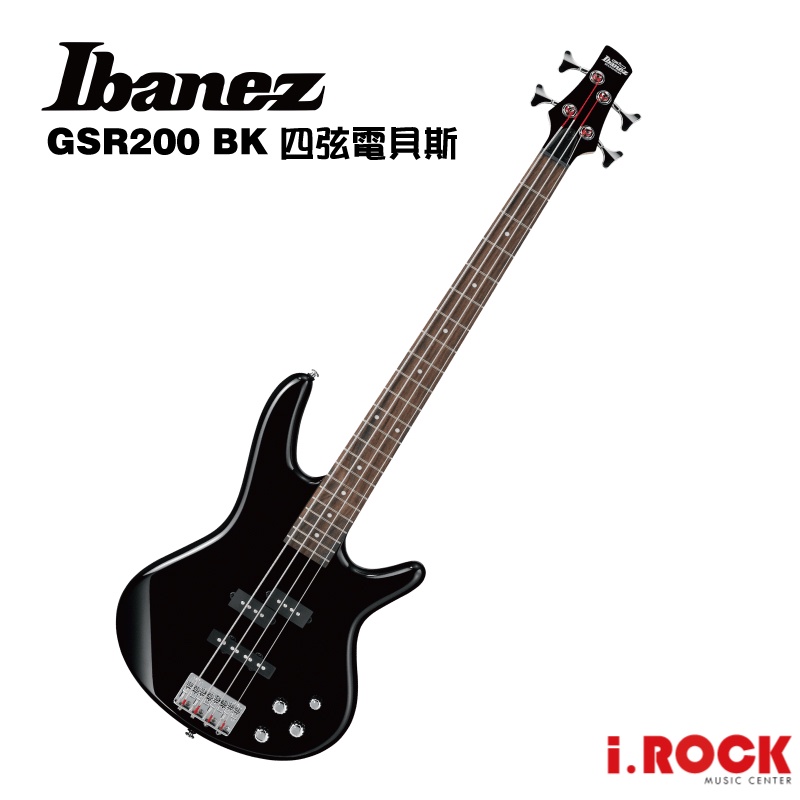 Ibanez GIO GSR200 BK 亮光黑 電貝斯 PJ Bass 公司貨【i.ROCK 愛樂客樂器】  貝斯
