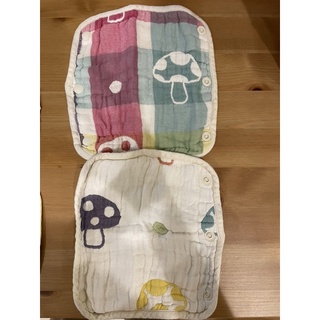 【Hoppetta】六層紗繽紛蘑菇背巾口水巾 蘑菇森林背巾口水巾