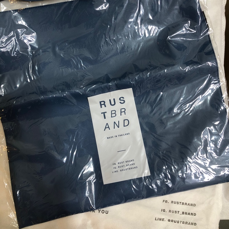 經典藍(大）-泰國 Rust brand 托特包 贈送原廠防塵袋