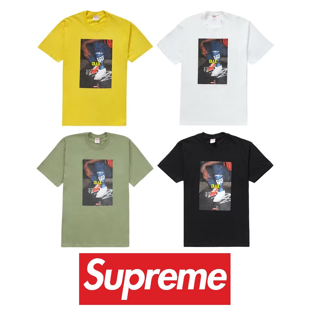 [現貨]沃皮斯 Supreme IRAK Cast Tee 球鞋 圖片 短袖 短T 黑/白/橄欖綠/黃