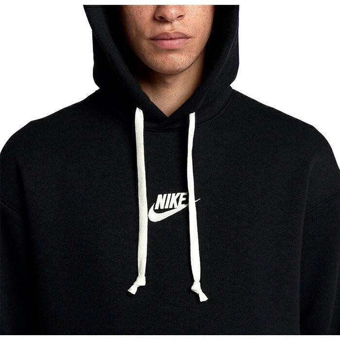  NIKE HERITAGE HOODIE PO 帽T 黑白色 小勾勾 素面 928438-011