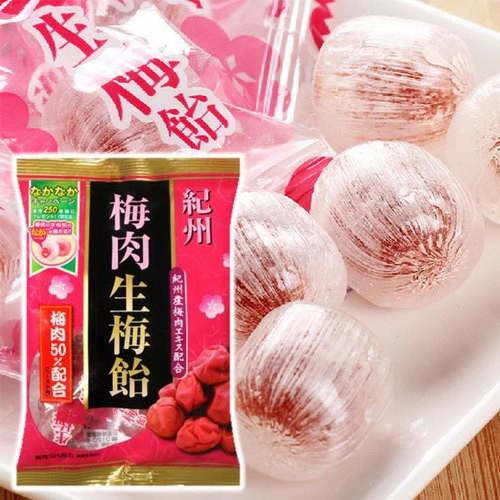 【RIBON立夢】紀州梅肉生梅飴 梅子糖 75g 梅肉50%配合 日本進口零食 挑食屋
