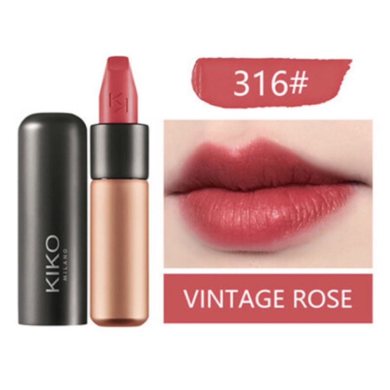 爆款意大利平價大牌kiko 4系黑管口紅試色大全 熱門唇妝畫法 超惠敗