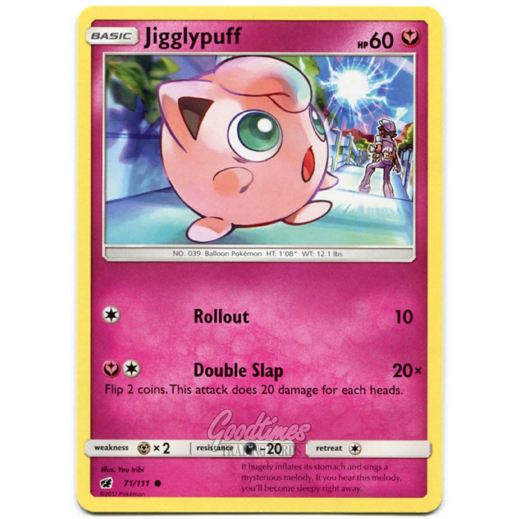 美版英文pokemon Tcg 神奇寶貝sm4 遊戲卡jigglypuff 胖丁71 111 蝦皮購物