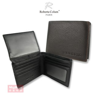 ROBERTA 諾貝達 皮夾 荔枝紋皮革 8卡窗格 零錢袋 短夾 男夾 RM-24003 得意時袋