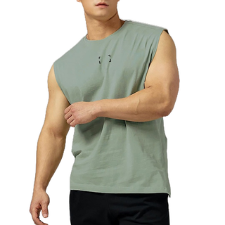 新款寬肩運動背心男休閒健身戶外夏季潮牌無袖無袖顯肌肉訓練衣服