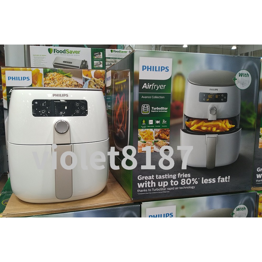 Philips 飛利浦健康氣炸鍋附串燒架hd9642 飛利浦氣炸鍋 好市多代購 免運刷卡 蝦皮購物
